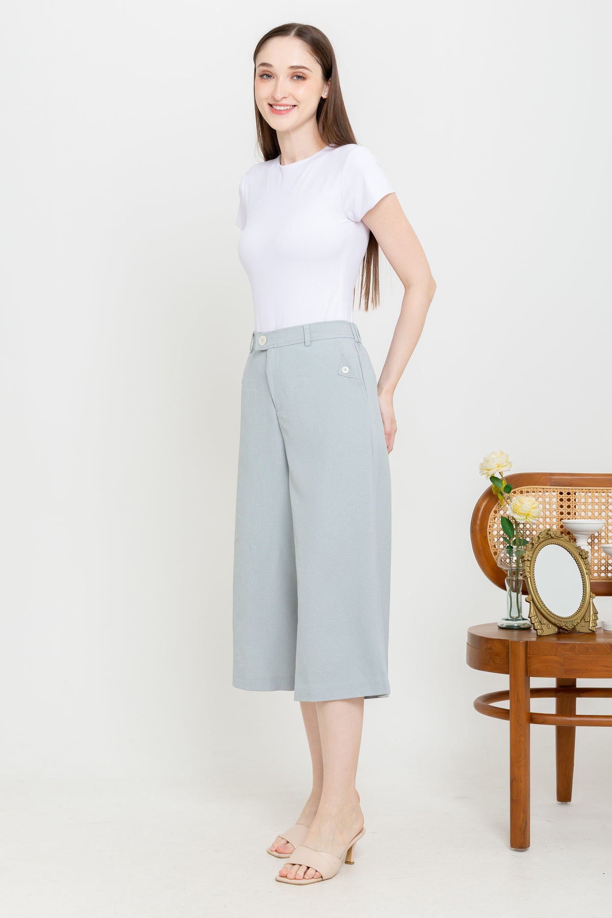 Cotton Culottes Pants n553