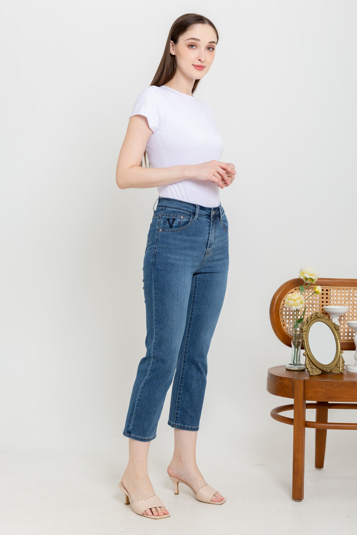 Cropped Jeans s405