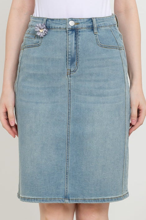 Skirt Light Blue Jeans s432
