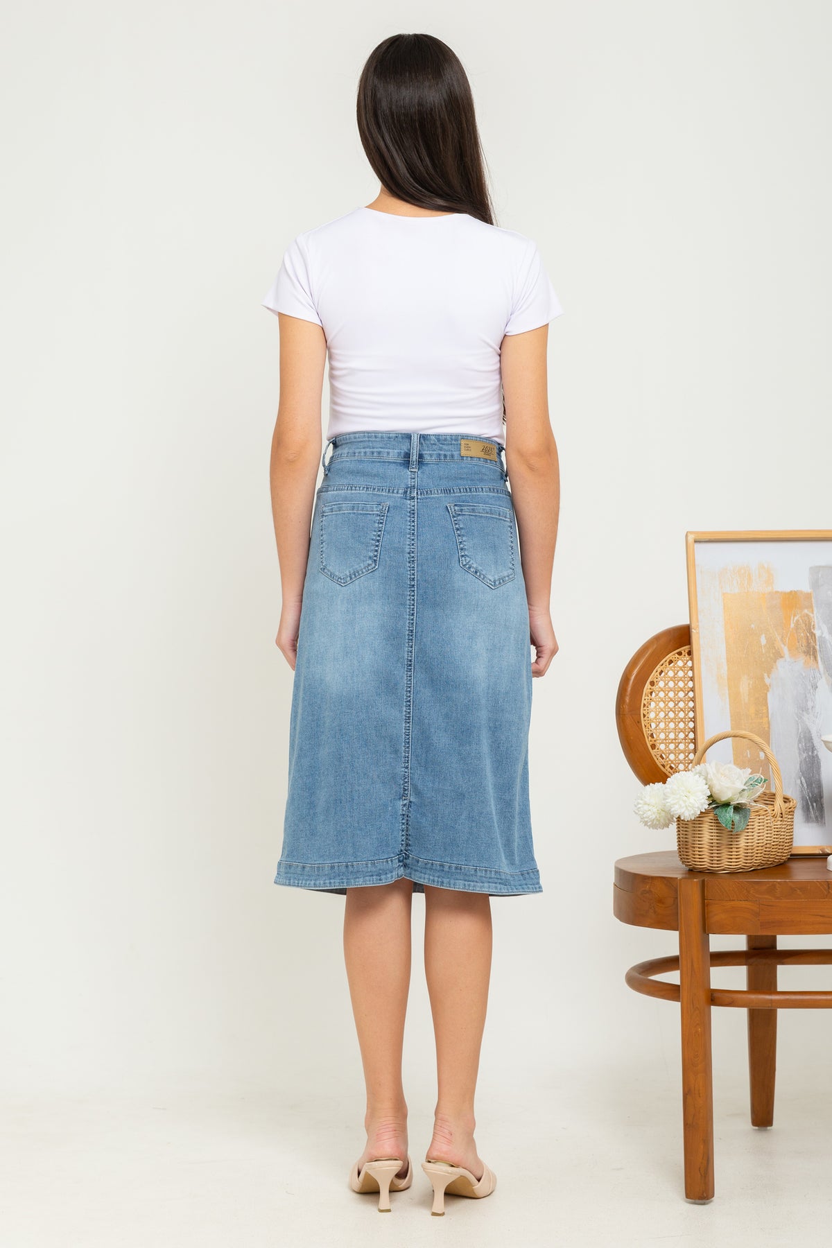 Skirt Light Blue Jeans s427