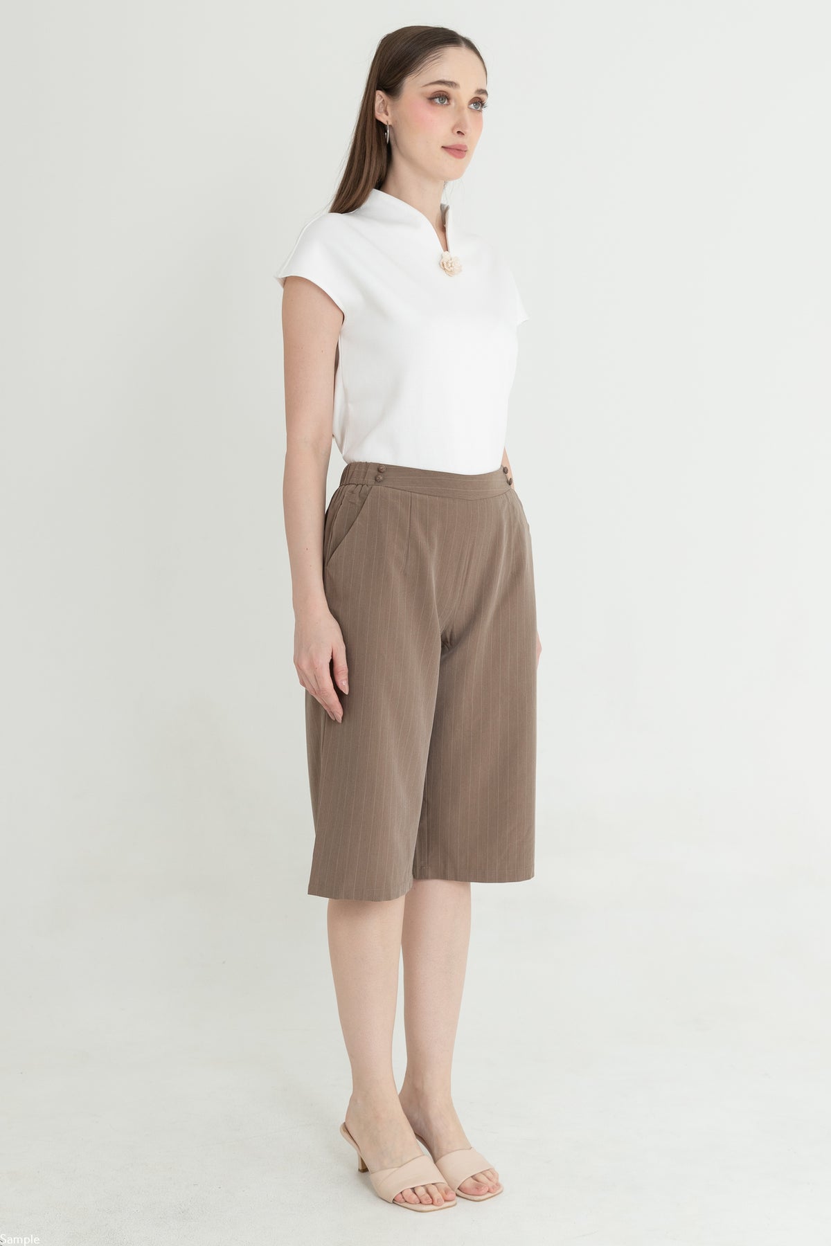 Cotton Culottes Pants 29813