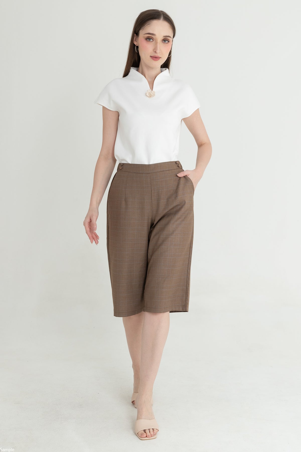 Cotton Culottes Pants 29814