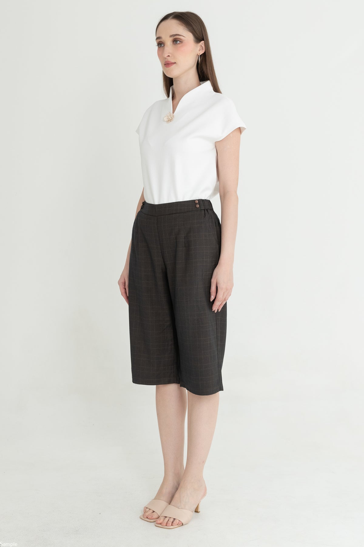 Cotton Culottes Pants 29814