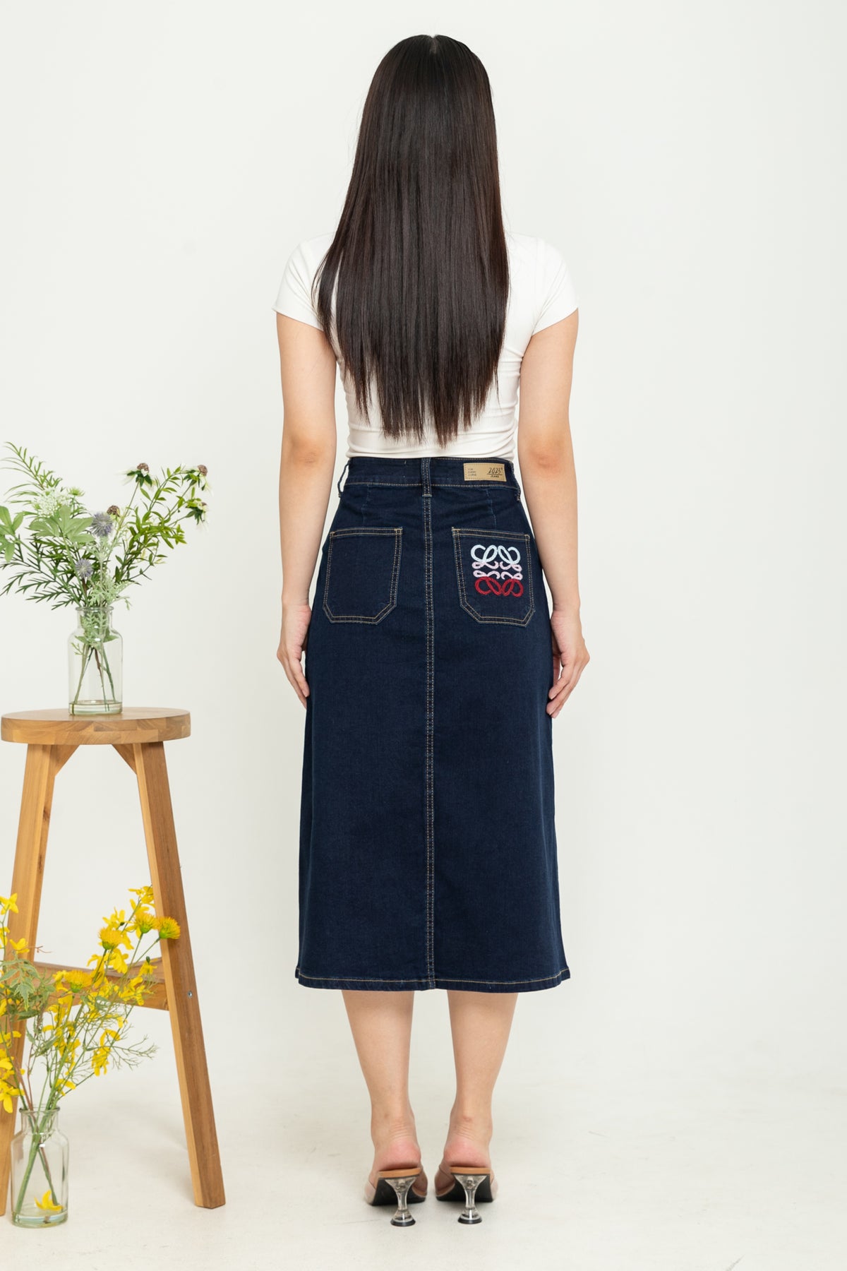 Skirt Dark Blue Jeans s384