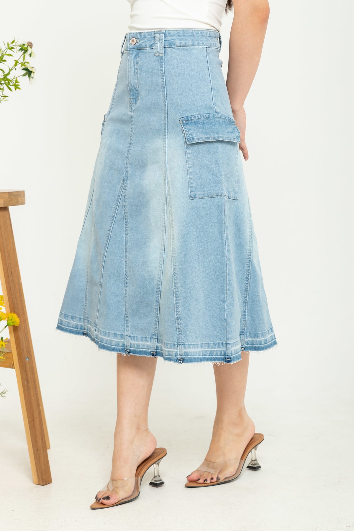 Skirt Light Blue Jeans s370