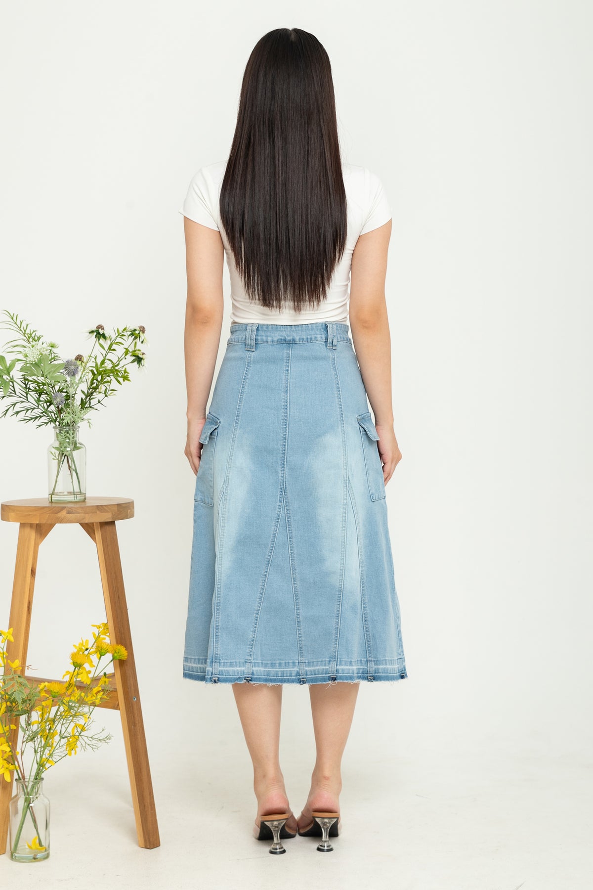 Skirt Light Blue Jeans s370
