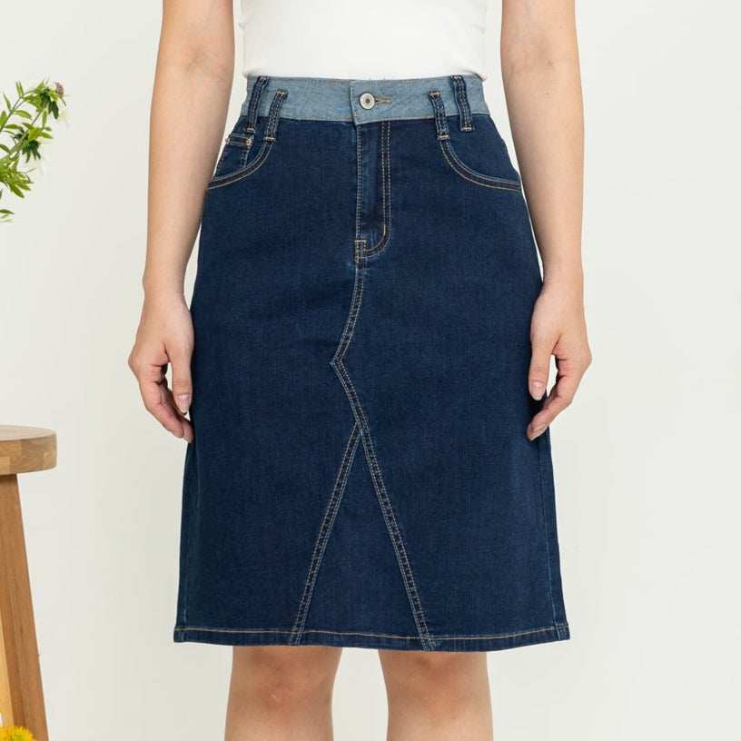 Skirt Dark Blue Jeans s386