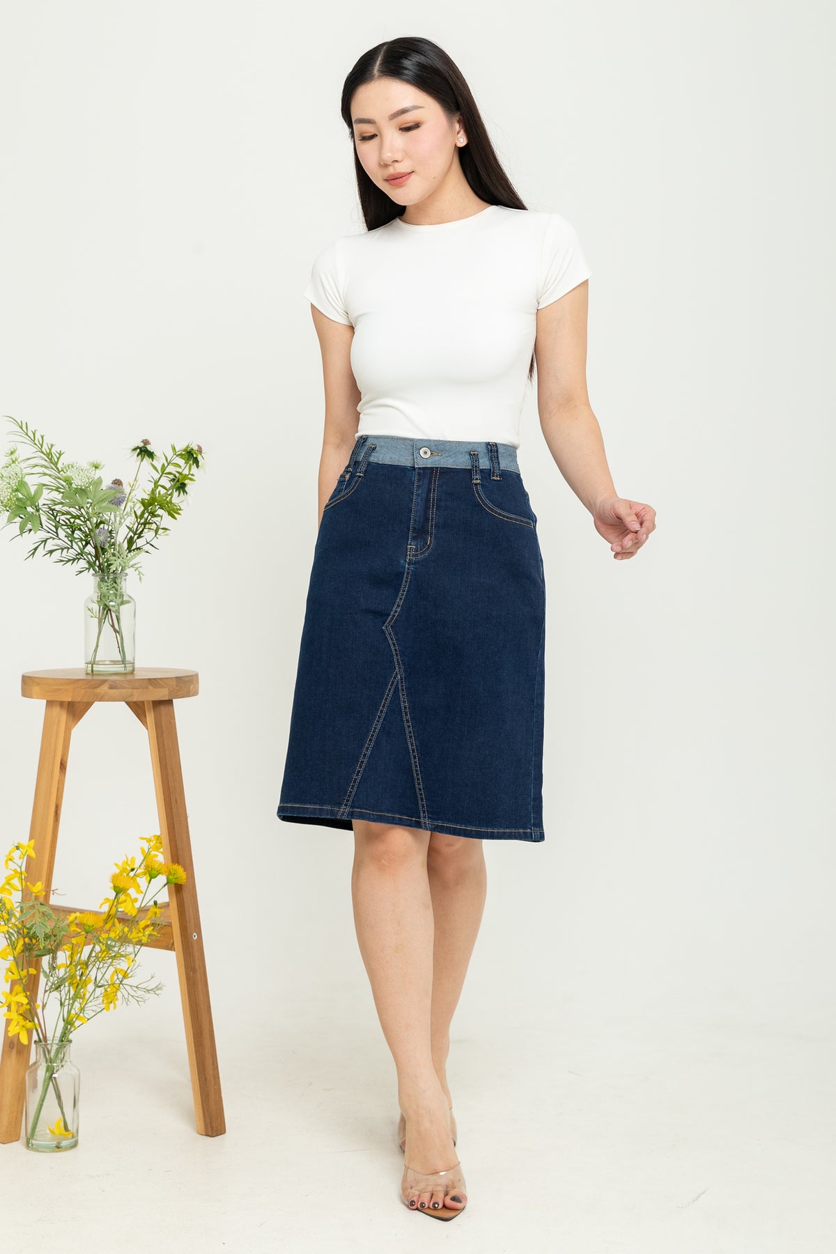 Skirt Dark Blue Jeans s386