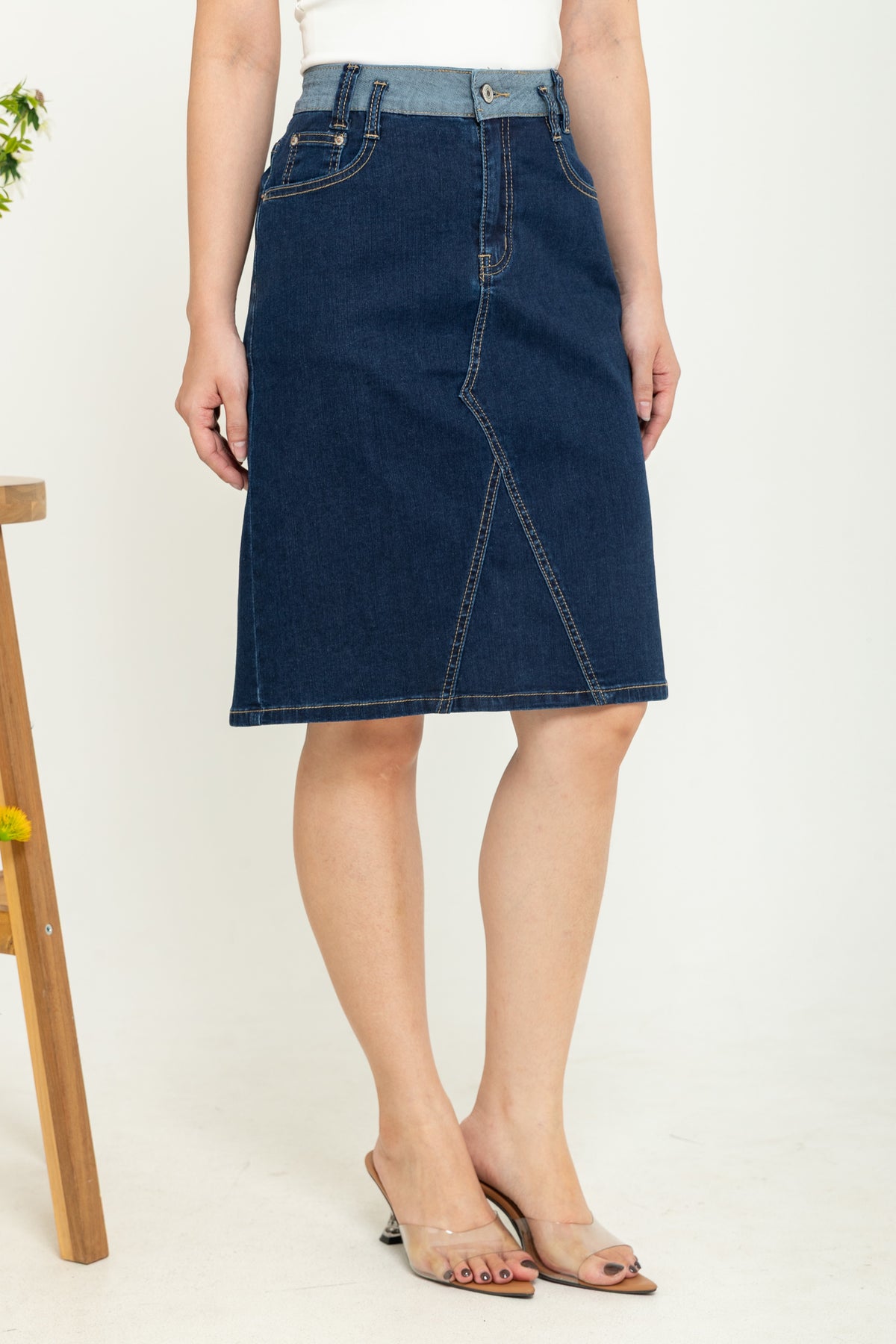 Skirt Dark Blue Jeans s386
