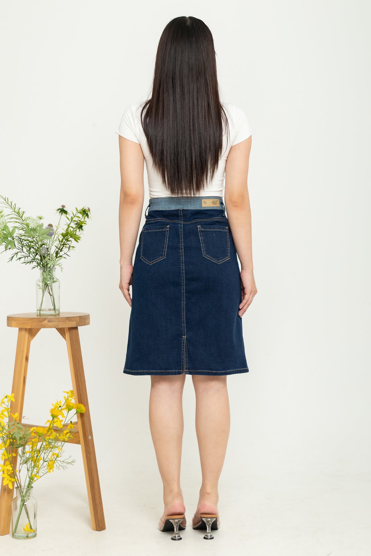 Skirt Dark Blue Jeans s386