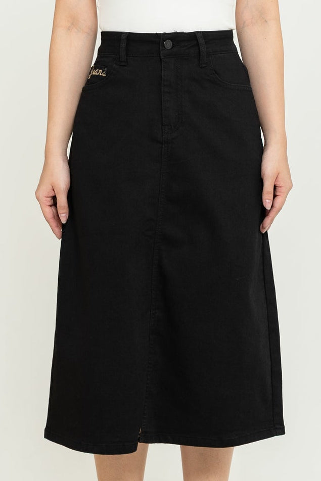 Skirt Black Jeans s387