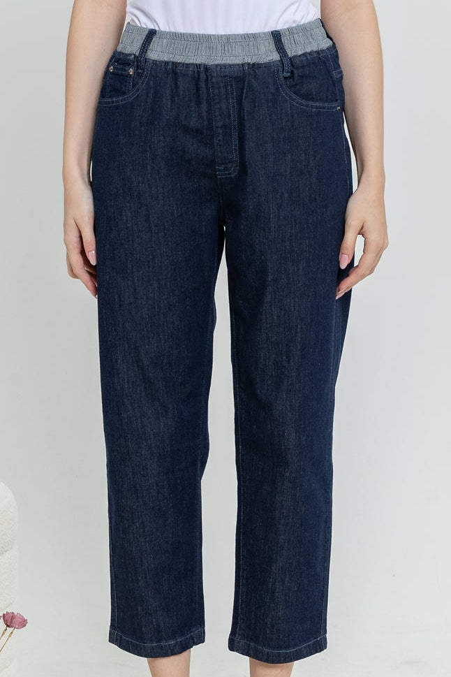 Straight Dark Blue Jeans s398