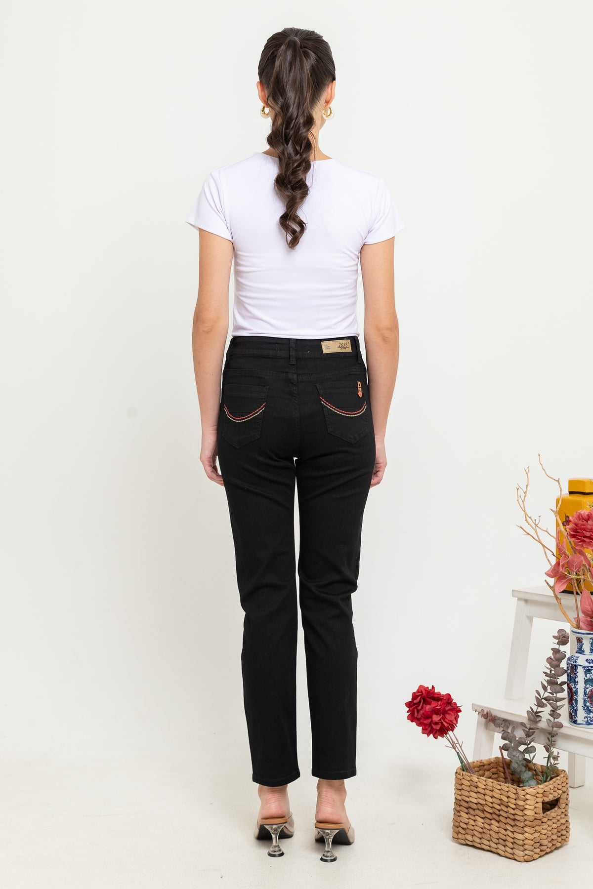 Slim Black Jeans c158