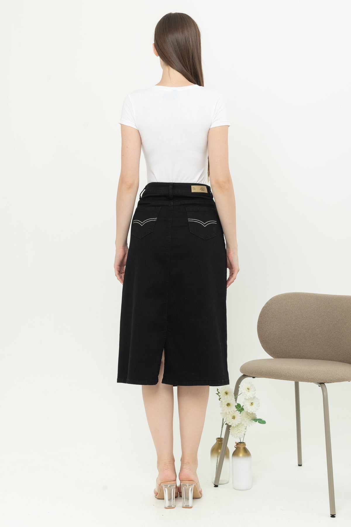 Skirt Black Jeans s357