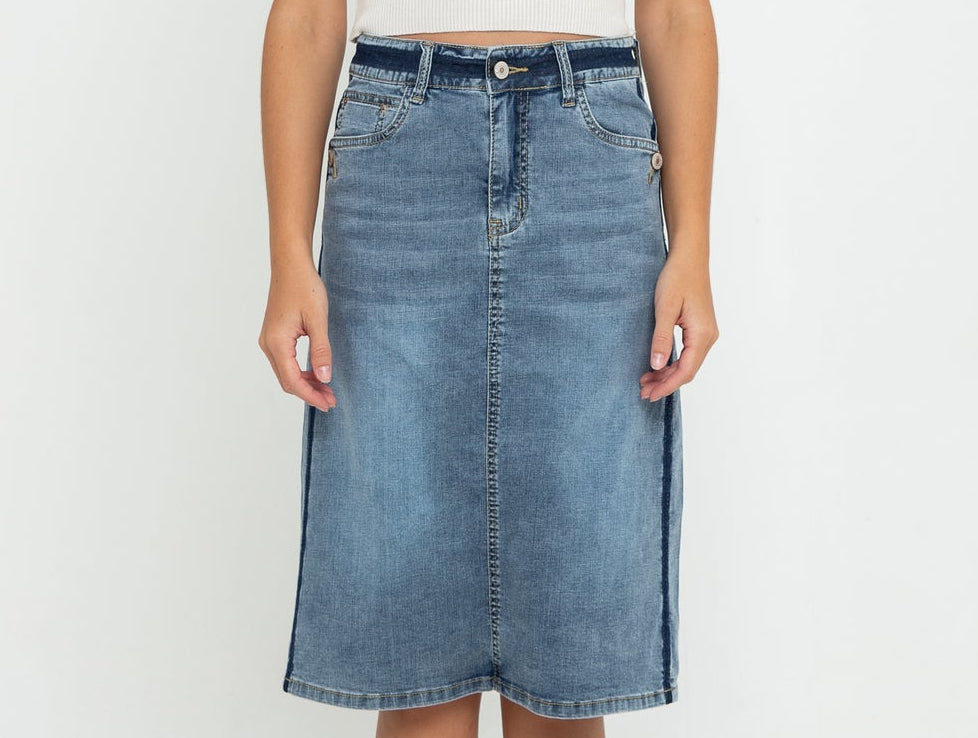 Skirt Blue Jeans c163