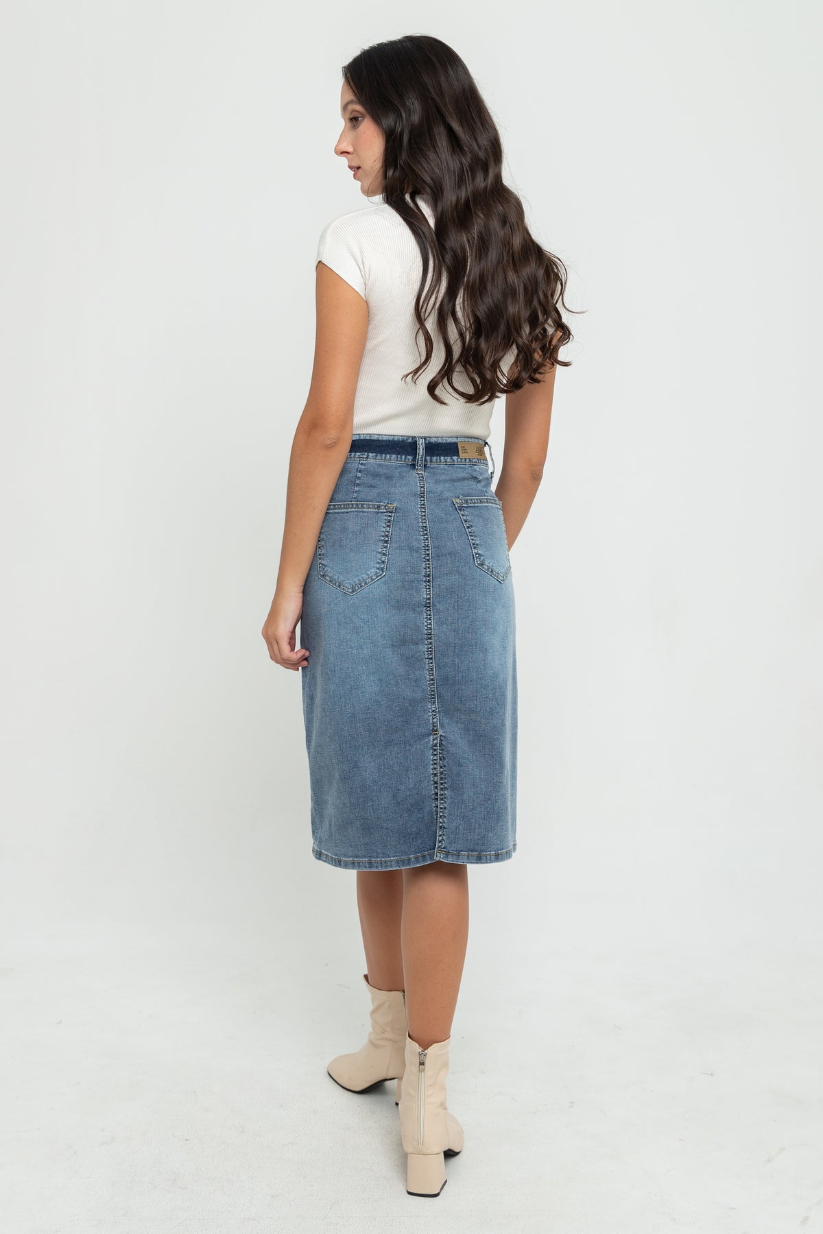 Skirt Blue Jeans c163
