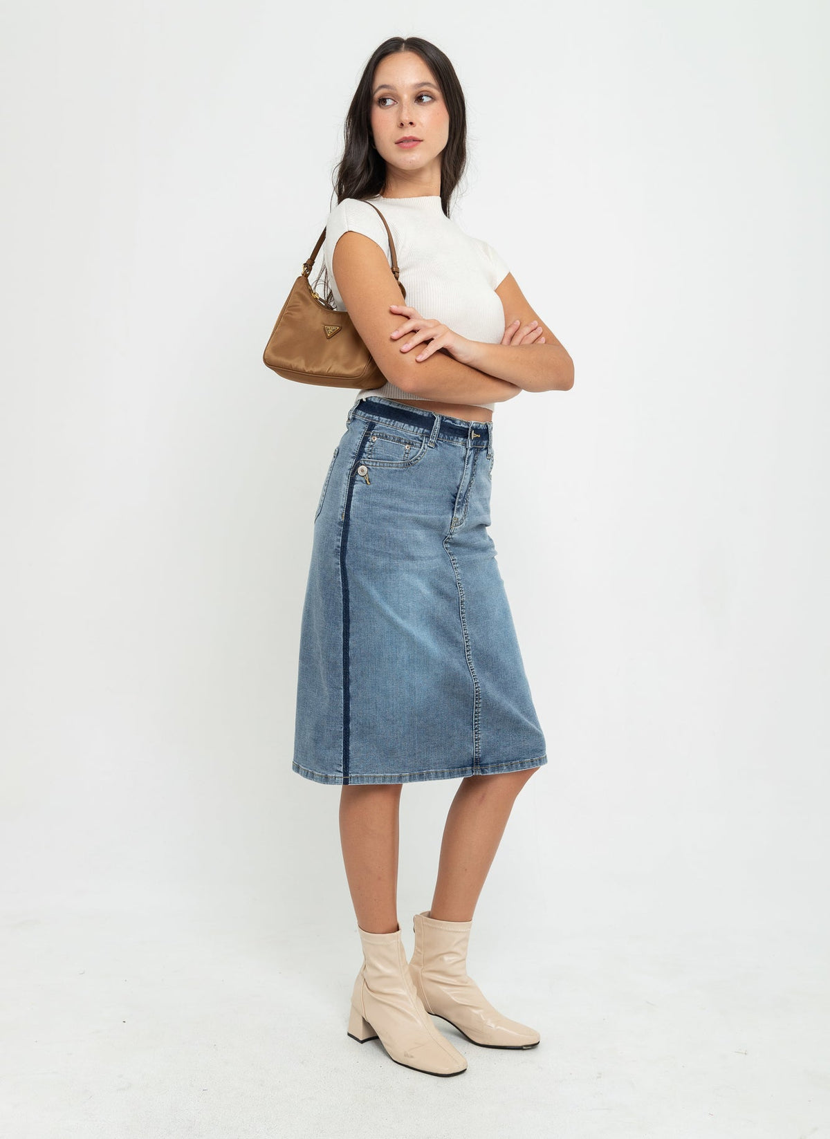 Skirt Blue Jeans c163