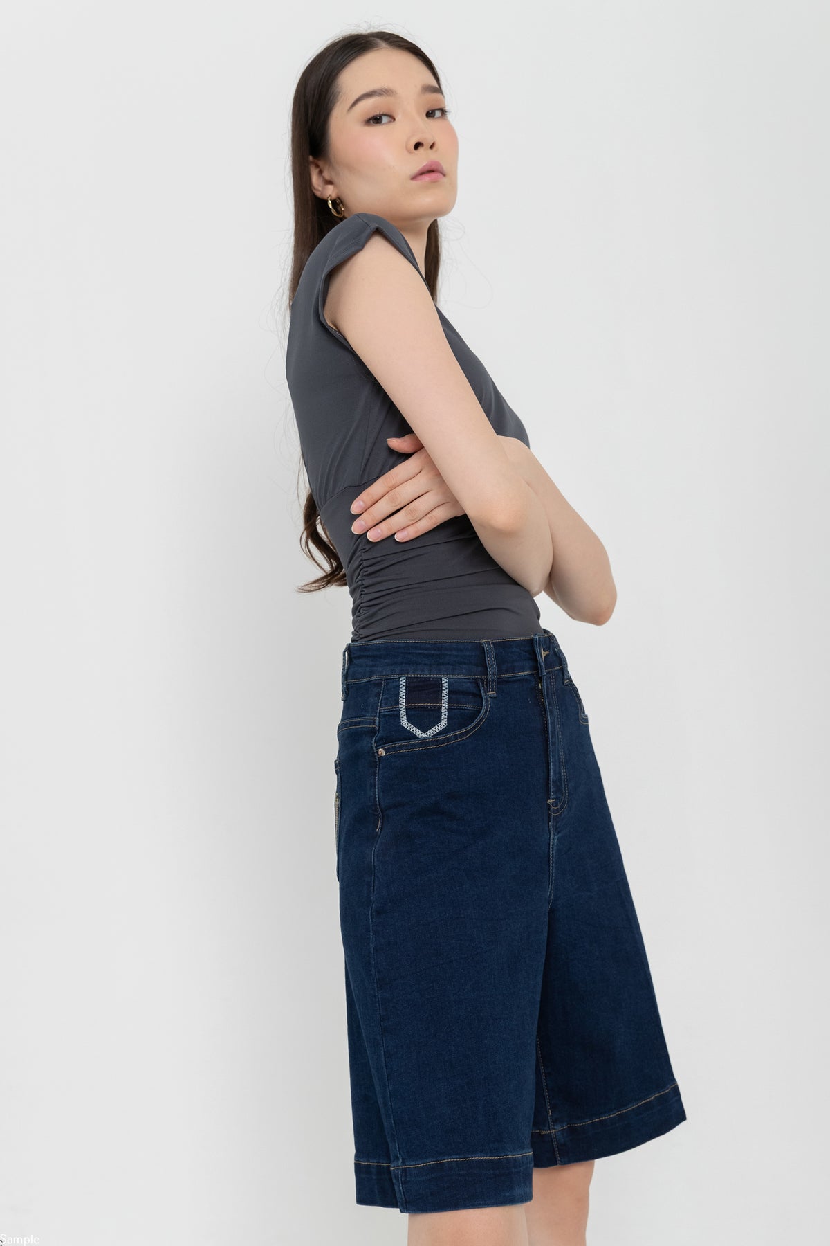Jorts Dark Blue Jeans s492