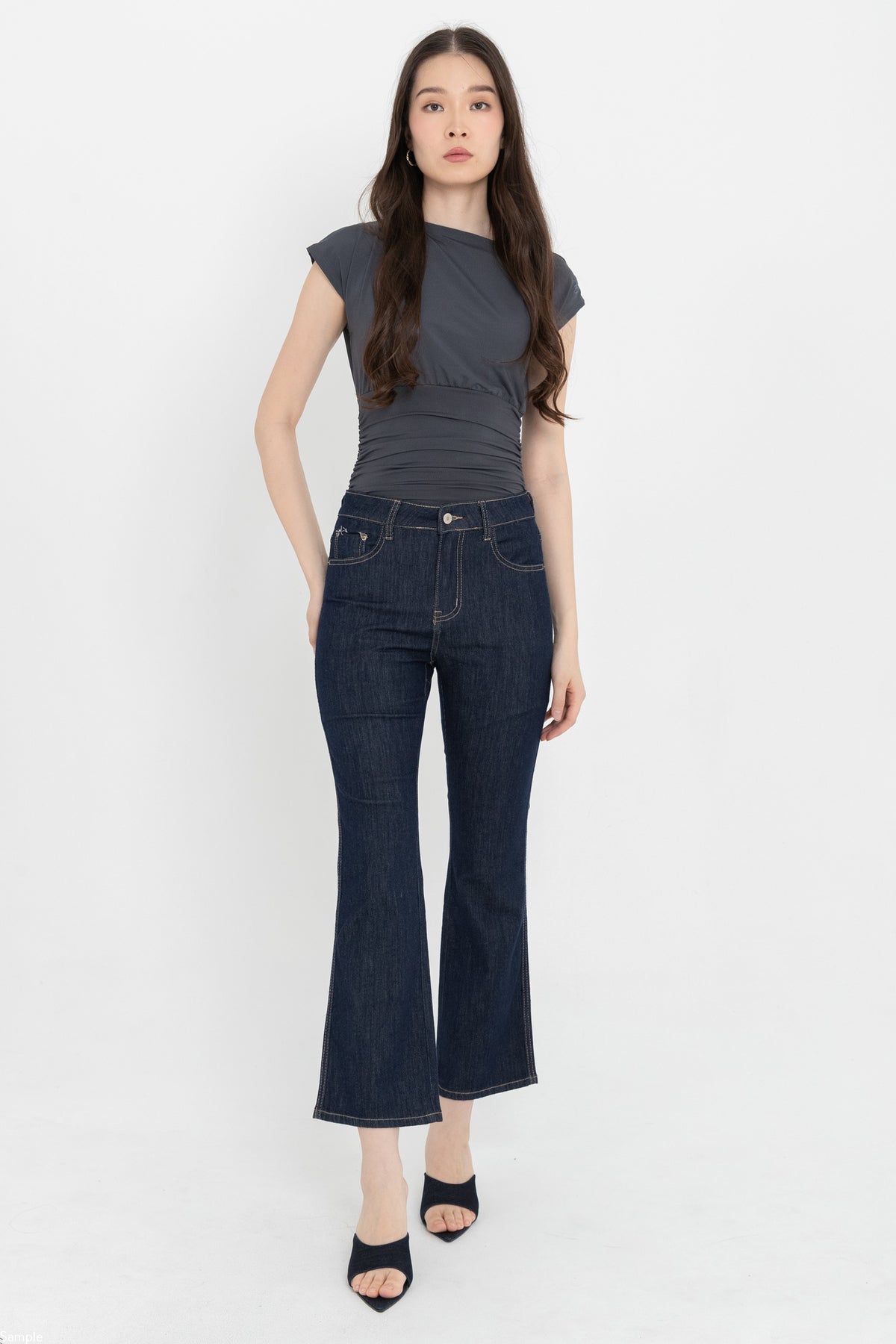 Flare Dark Blue Jeans s509