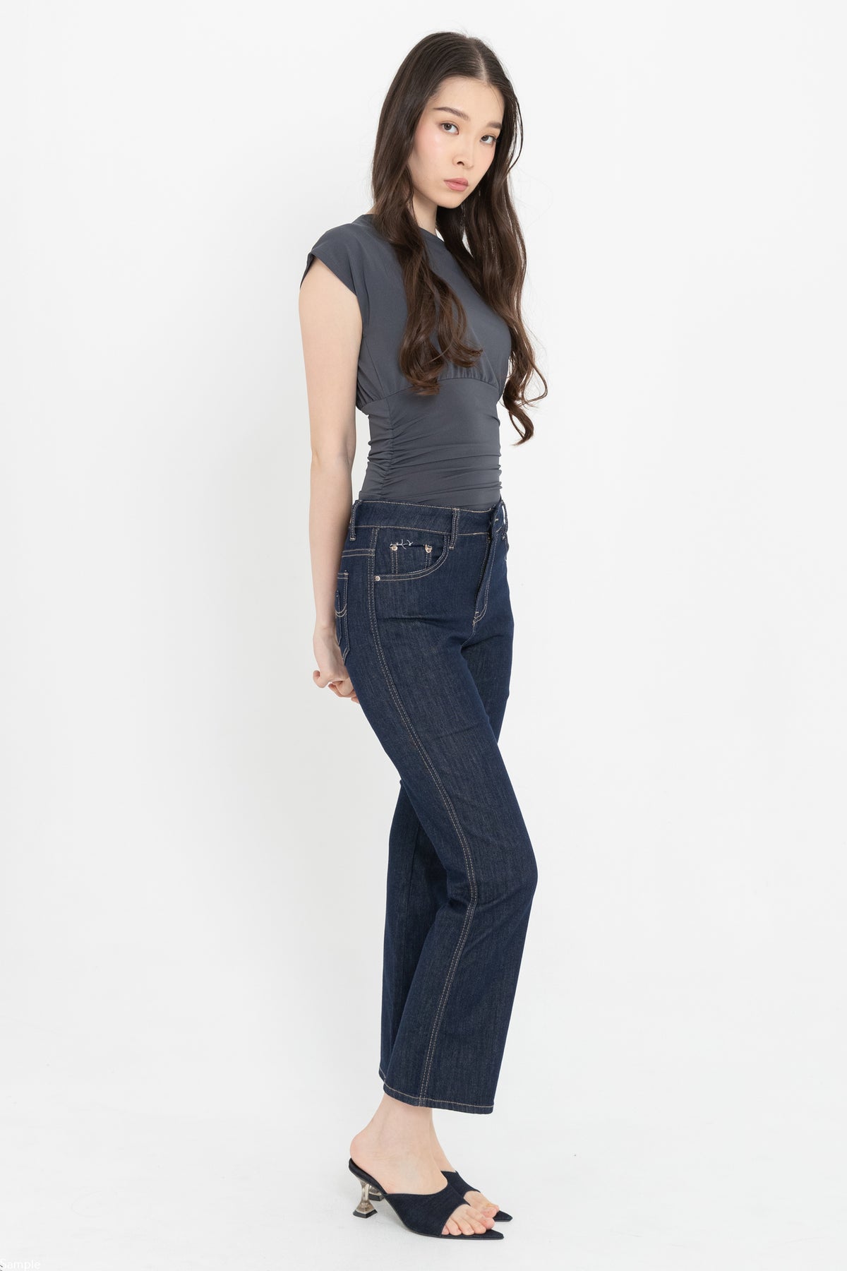 Flare Dark Blue Jeans s509