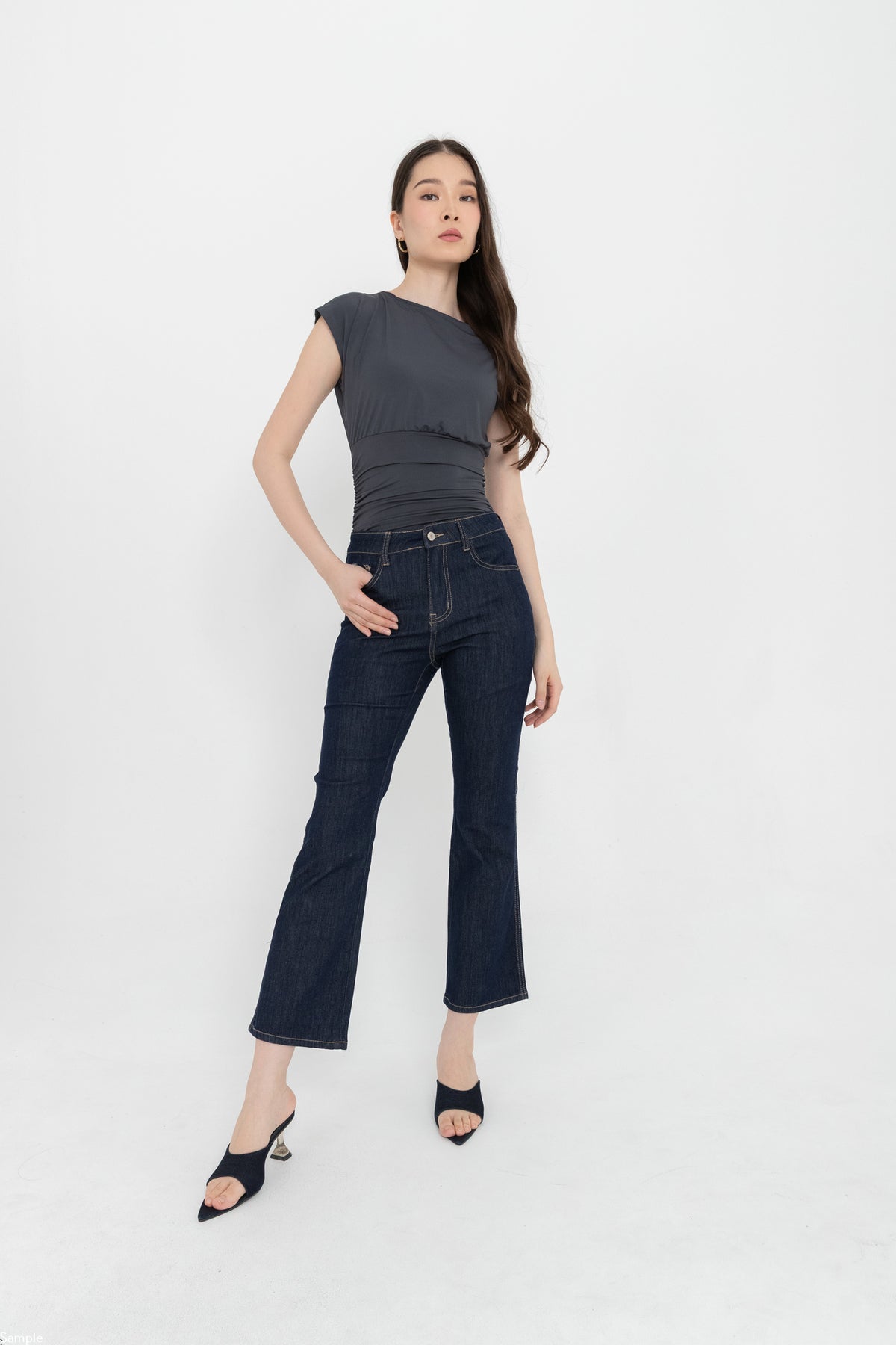 Flare Dark Blue Jeans s509