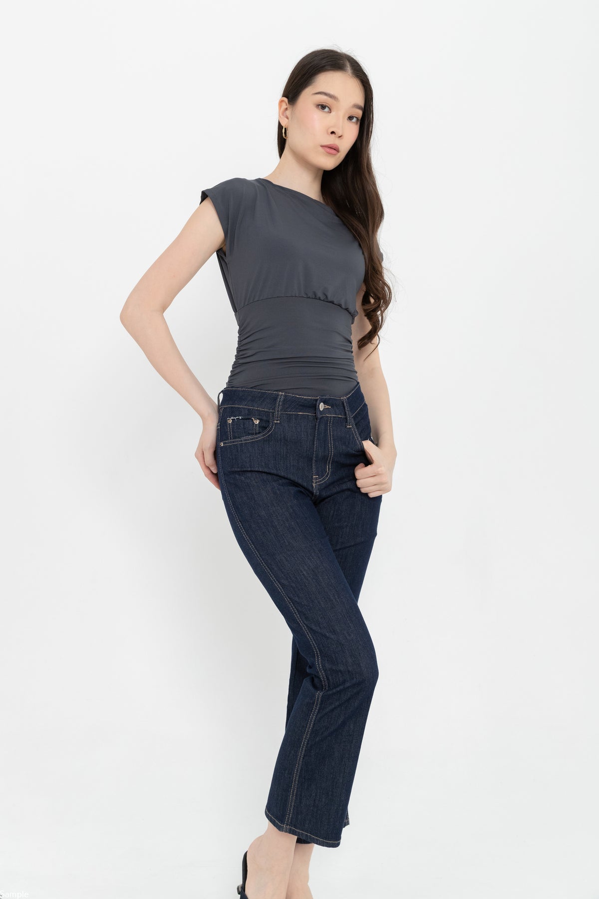 Flare Dark Blue Jeans s509