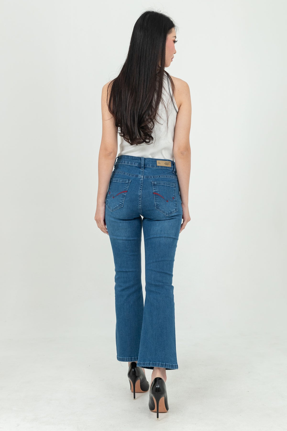 Flare Dark Blue Jeans s458