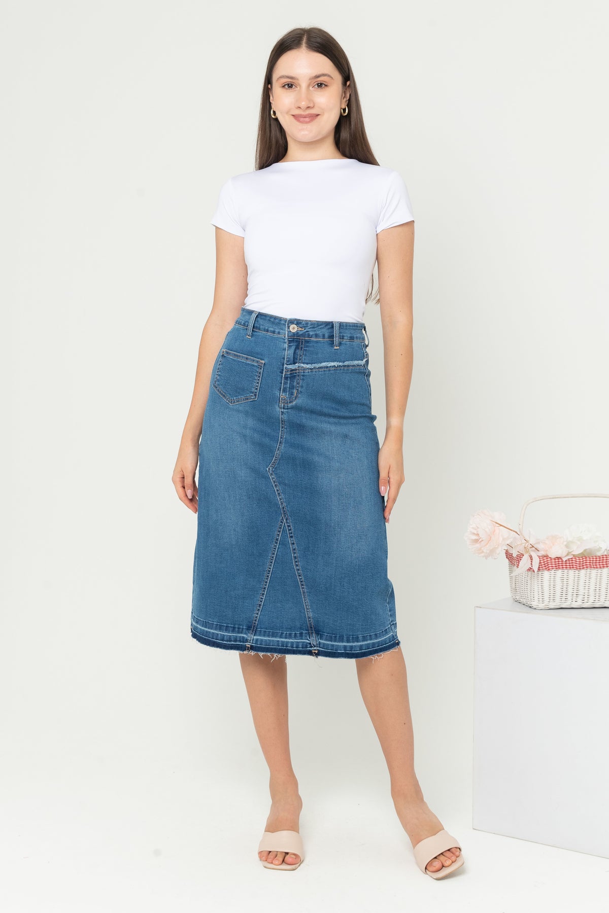 Skirt Blue Jeans s349