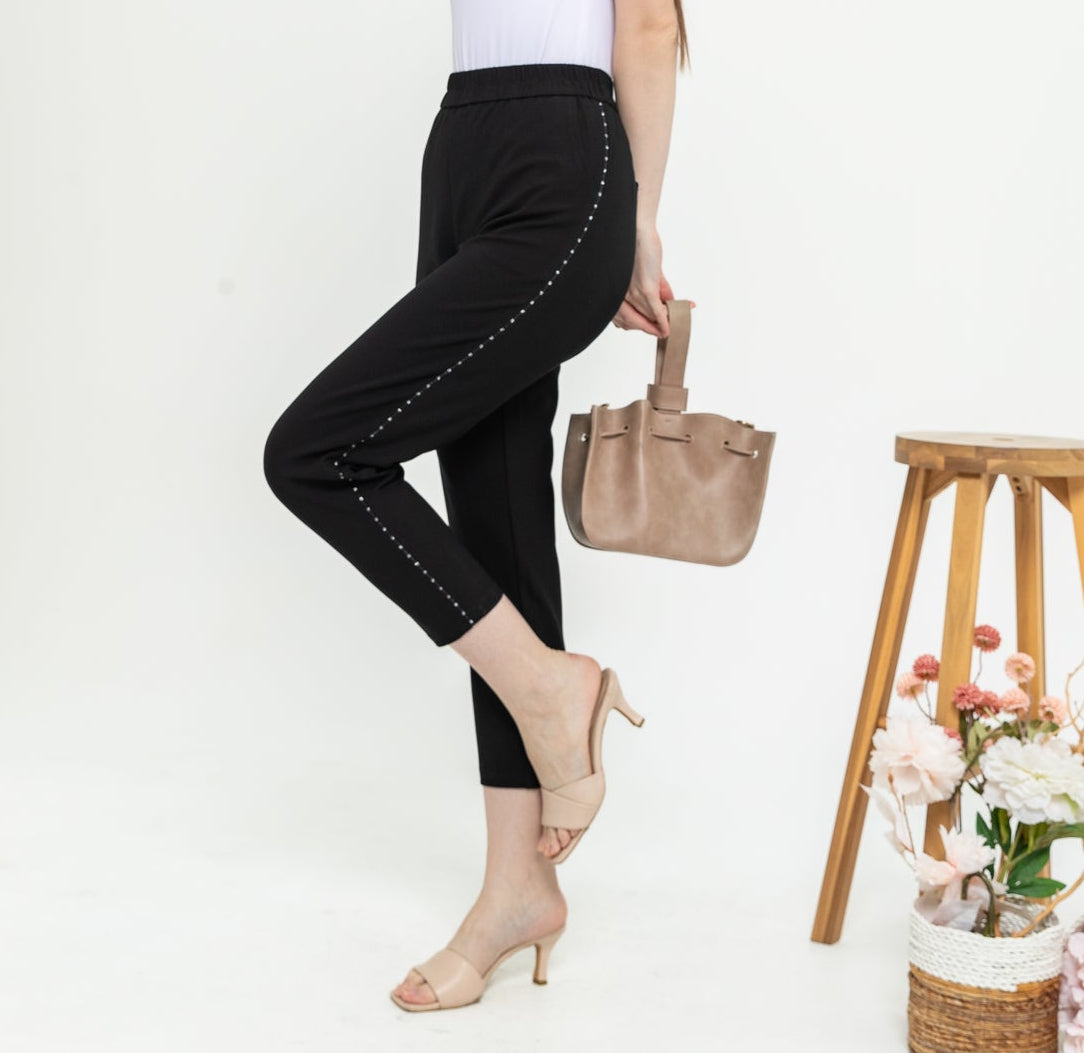 Combed Cotton Cropped Pants 99155