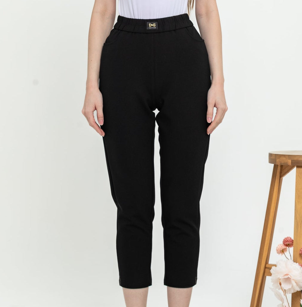 Combed Cotton Cropped Pants 9129