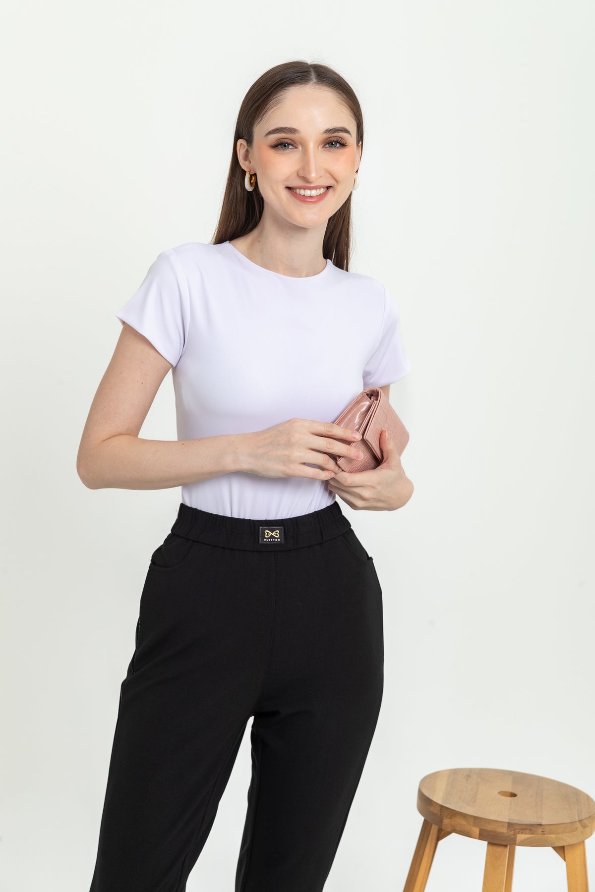 Combed Cotton Cropped Pants 9129