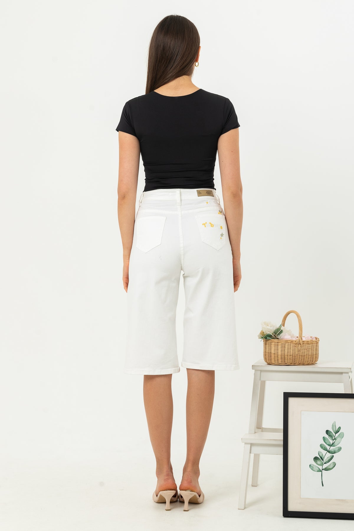 Jorts White Jeans s363