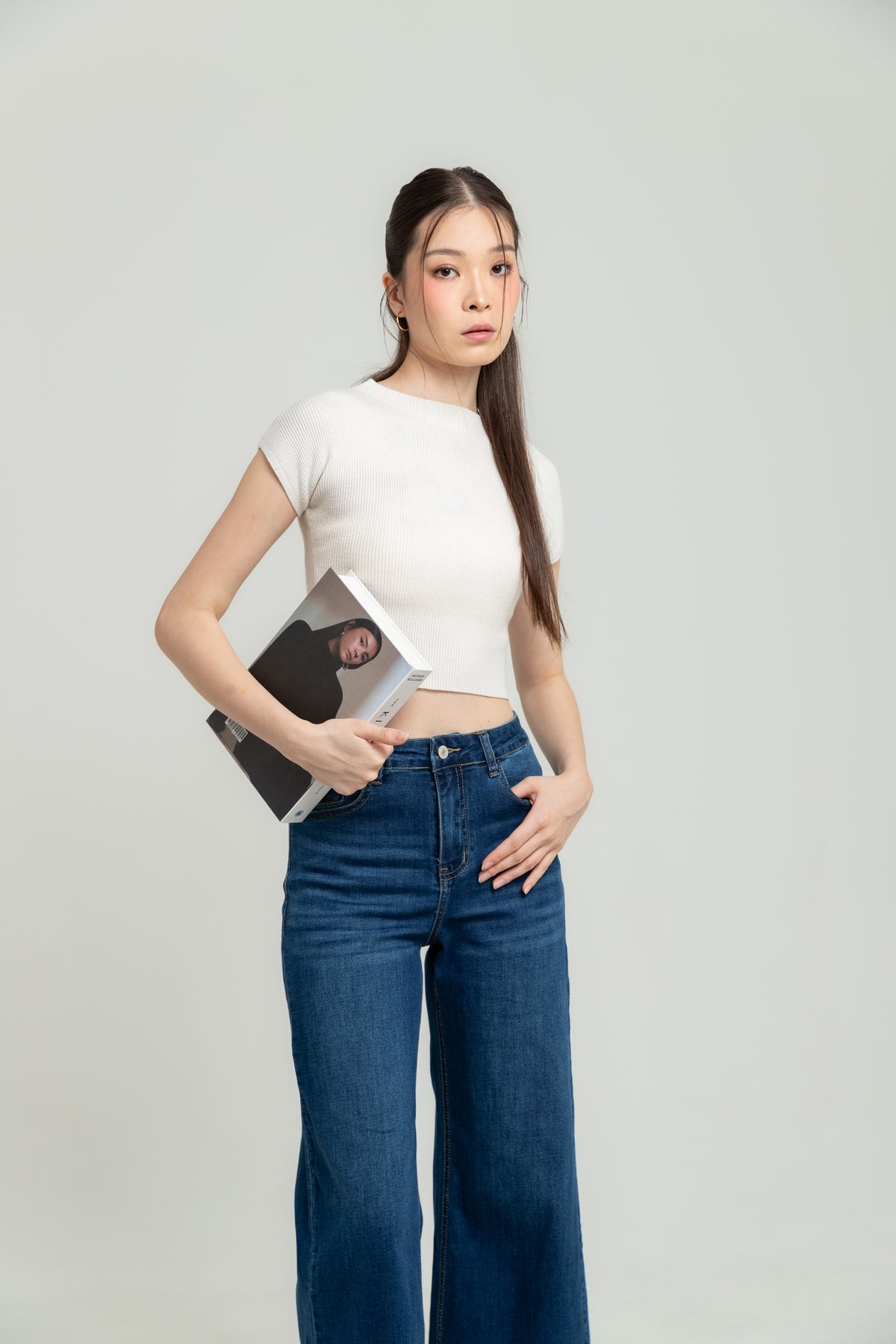 Flare Dark Blue Jeans c186