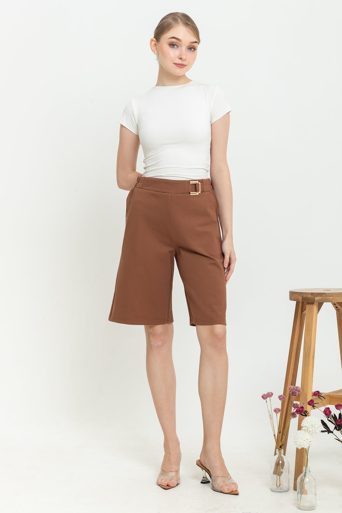 Combed Cotton Shorts Pants c305