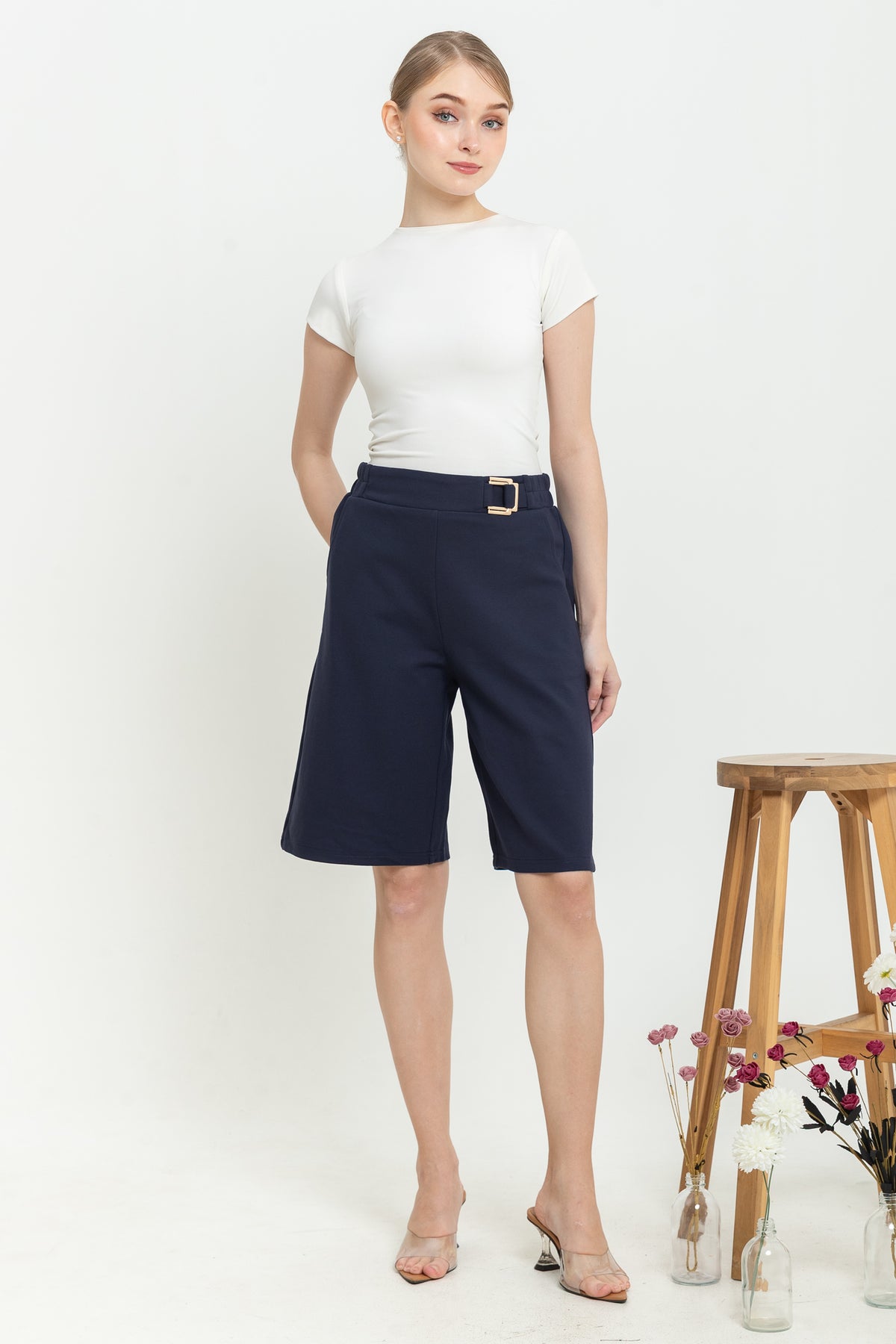 Combed Cotton Shorts Pants c305