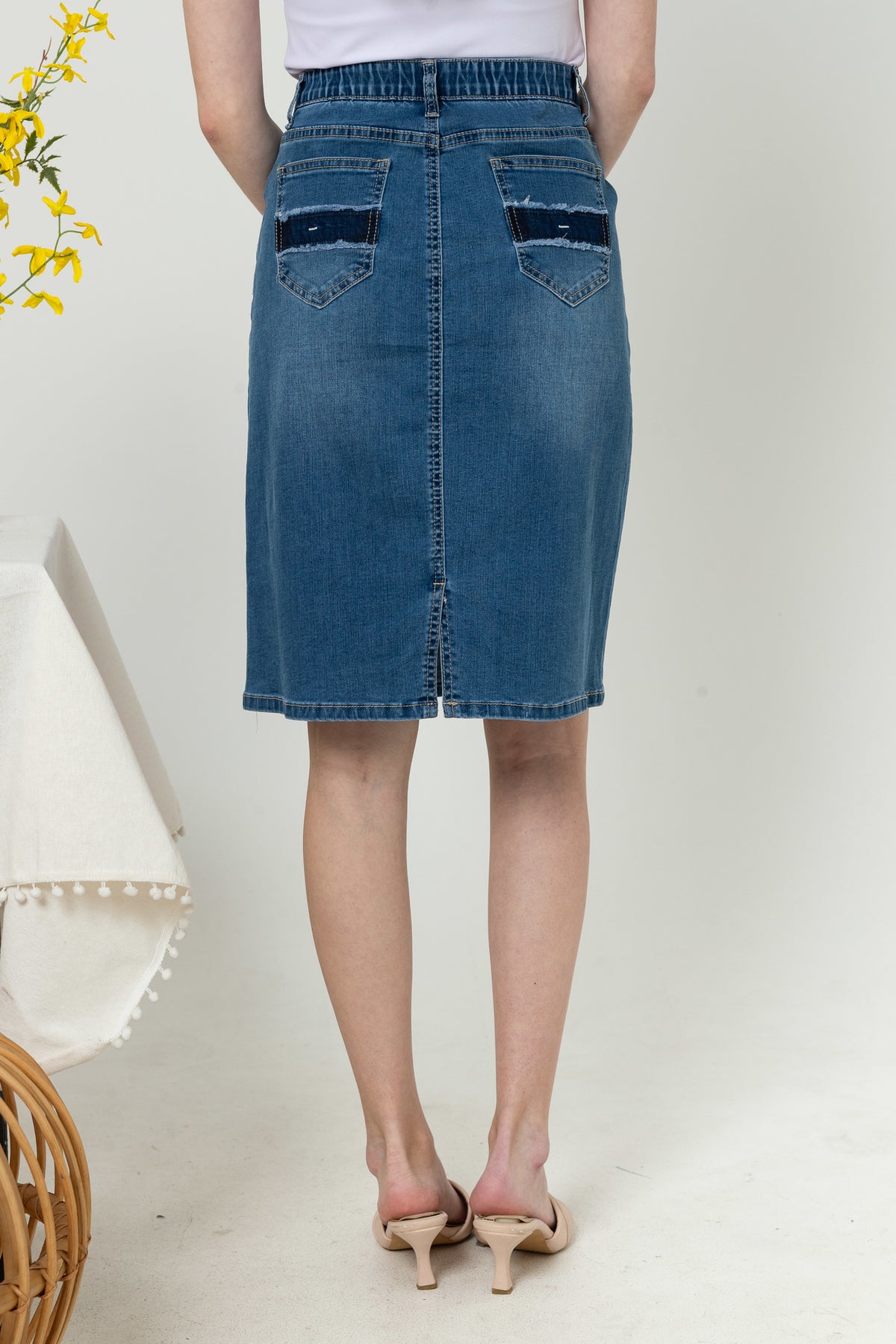 Skirt Blue Jeans s419