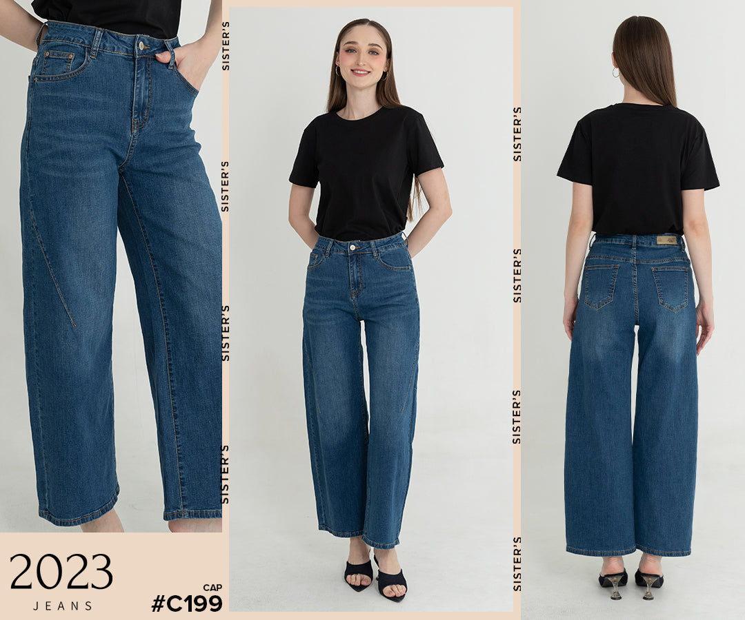 Wide Leg Light Jeans c199