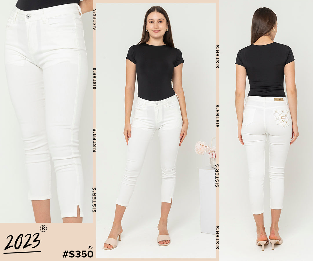 Capri White Jeans s350
