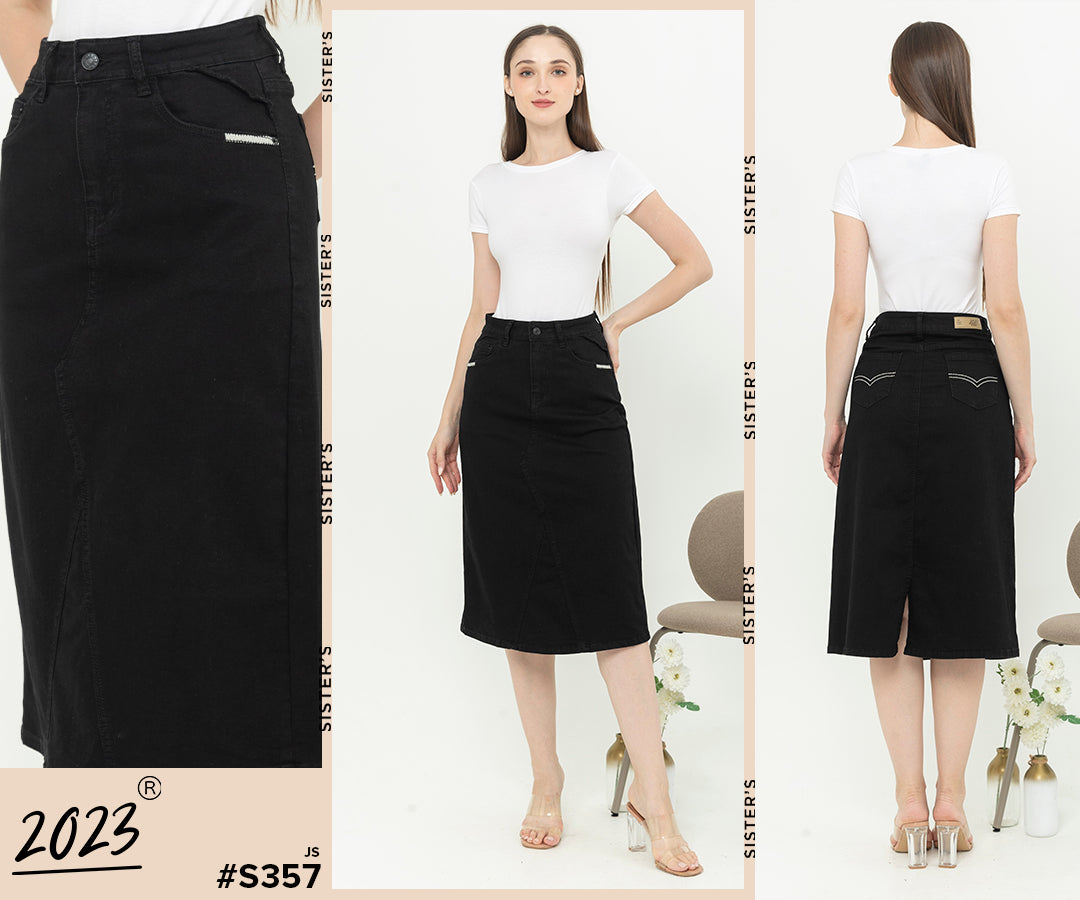 Skirt Black Jeans s357