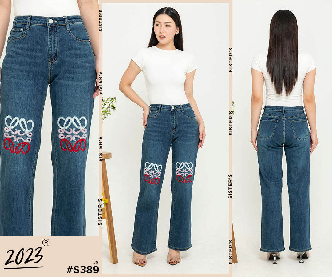 Wide Leg Jeans s389