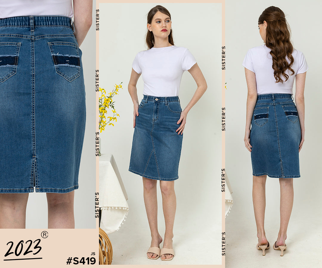Skirt Blue Jeans s419
