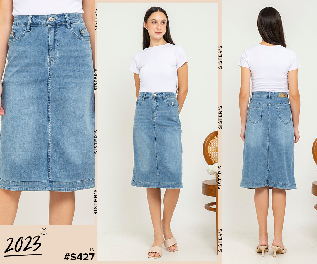 Skirt Light Blue Jeans s427