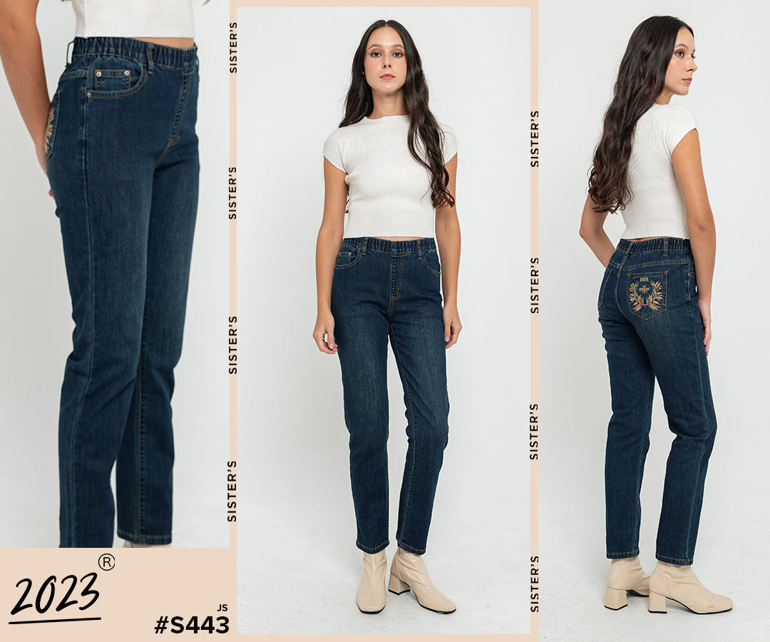 Slim Black Jeans s443