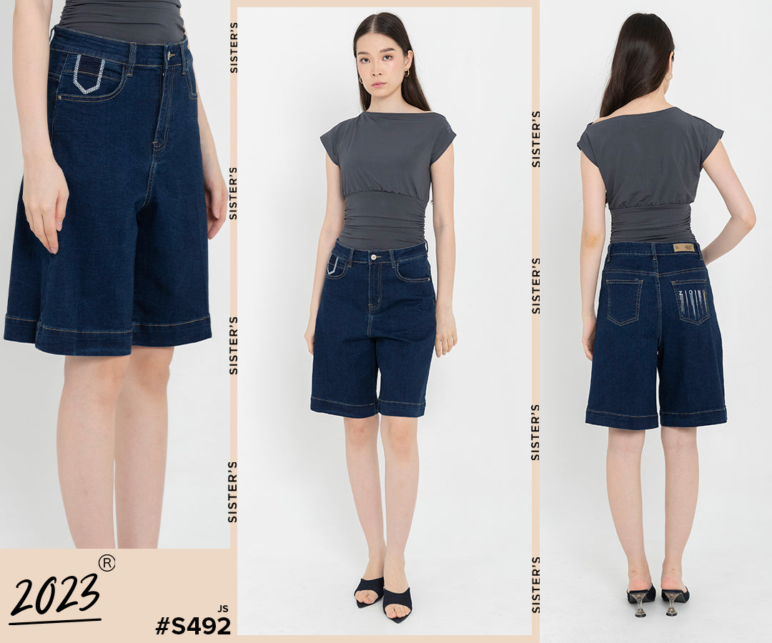 Jorts Dark Blue Jeans s492